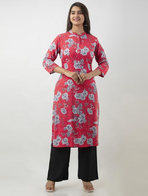 printed kurta palazzo set - 19847433 - Very Small Image - 1