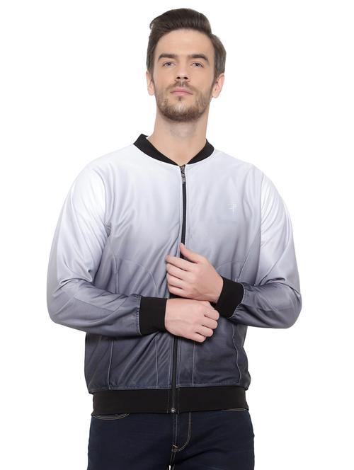 white ombre casual jacket - 19848190 - Very Small Image - 1