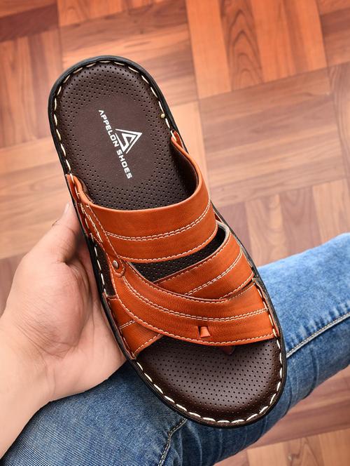 tan synthetic slip on flip flop - 19848693 - Very Small Image - 1