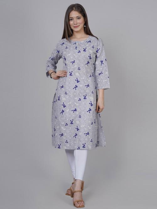printed straight kurta - 19849640 - Very Small Image - 1