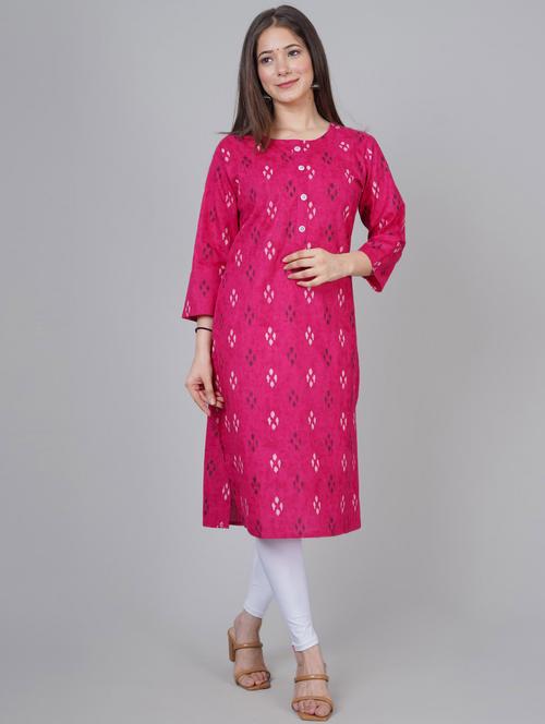 printed a-line kurta - 19849642 - Very Small Image - 1