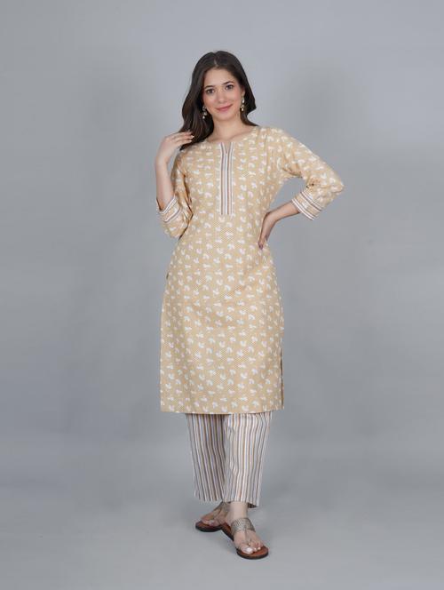 printed kurta pant set - 19849719 - Very Small Image - 1