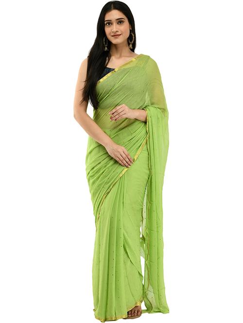 printed saree with blouse - 19849968 - Very Small Image - 1