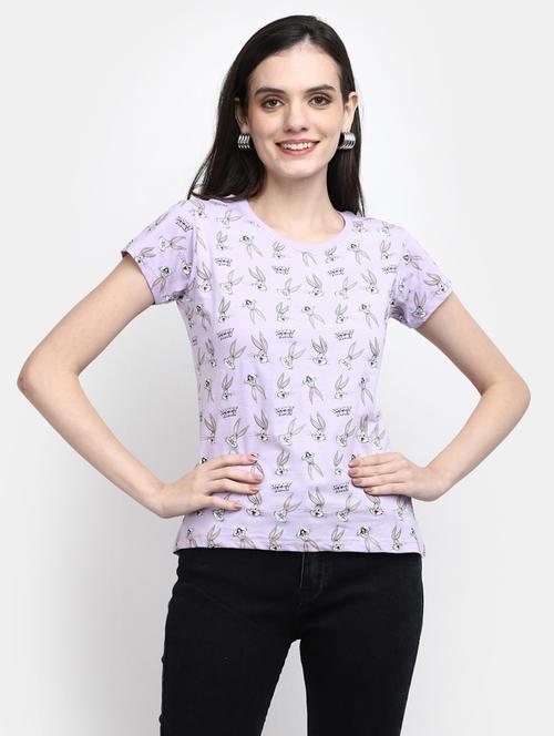women's all over print round neck t-shirt - 19850274 - Very Small Image - 1