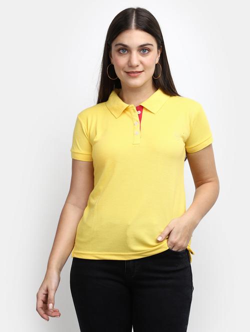 women's plain polo neck t-shirt - 19850309 - Very Small Image - 1