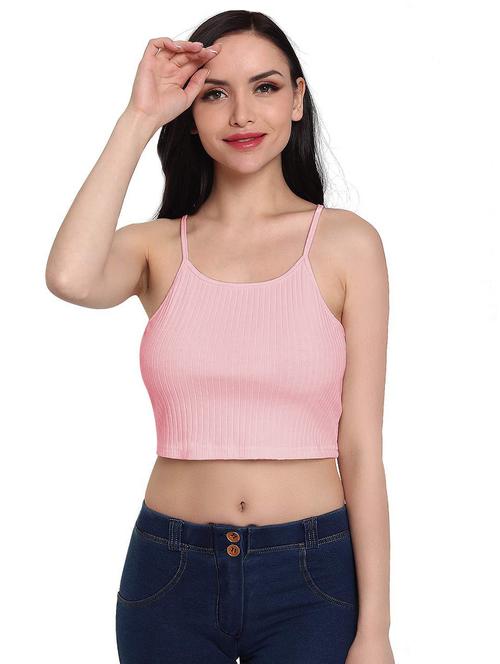 women's crop shoulder strap top - 19850452 - Very Small Image - 1