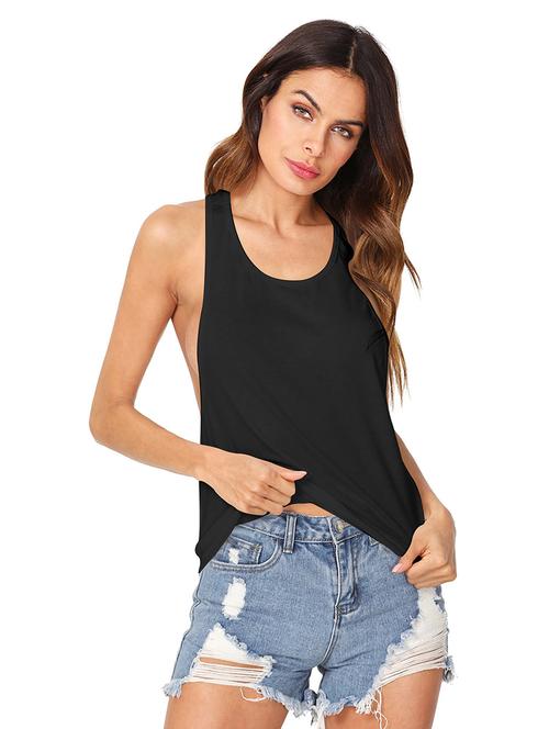 women's tank top round neck top - 19850492 - Very Small Image - 1
