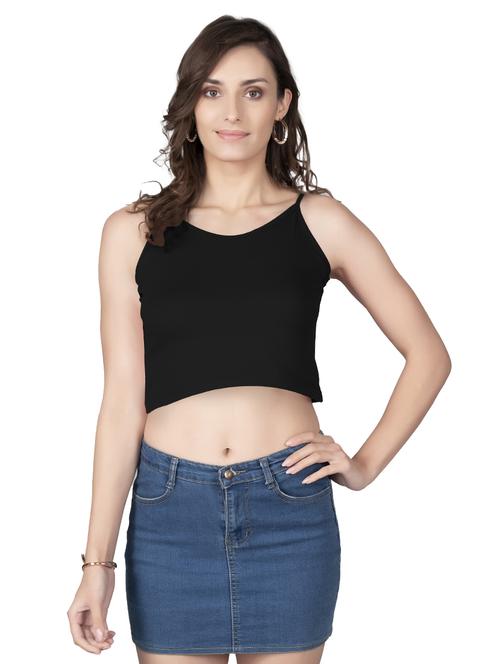 women's crop v neck top - 19850519 - Very Small Image - 1