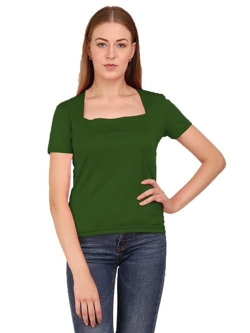 women's crop square neck top - 19850997 - Very Small Image - 1