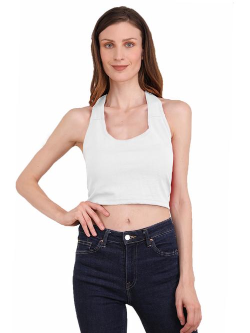 women's crop halter neck top - 19851003 - Very Small Image - 1