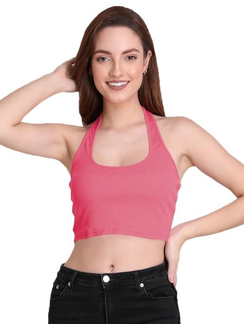 women's crop halter neck top - 19851440 - Very Small Image - 1