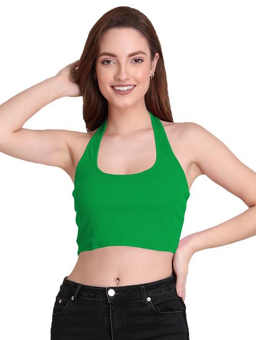 women's crop halter neck top - 19851442 - Very Small Image - 1