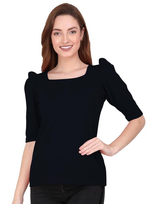 women's straight square neck top - 19851476 - Very Small Image - 1