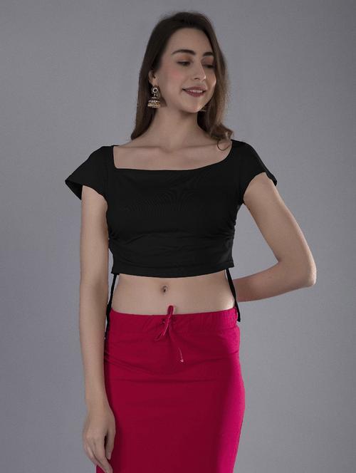 women's crop square neck top - 19852261 - Very Small Image - 1