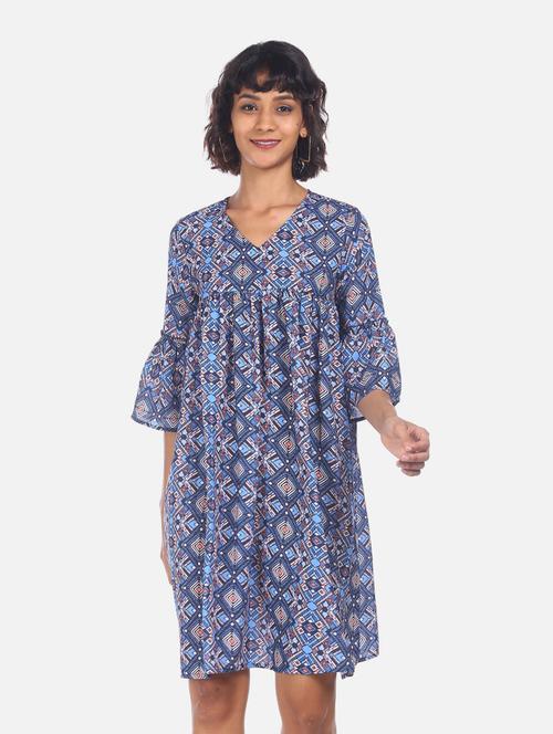 women's geometric dress - 19852978 - Very Small Image - 1