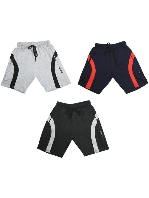 pack of 3 mid rise shorts - 19853069 - Very Small Image - 1