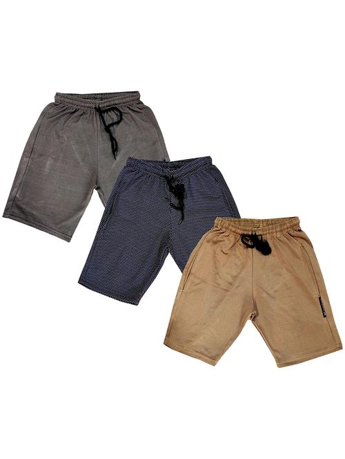 pack of 3 solids shorts - 19853153 - Very Small Image - 1