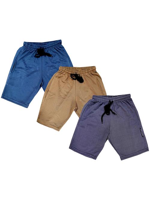 pack of 3 solids shorts - 19853162 - Very Small Image - 1