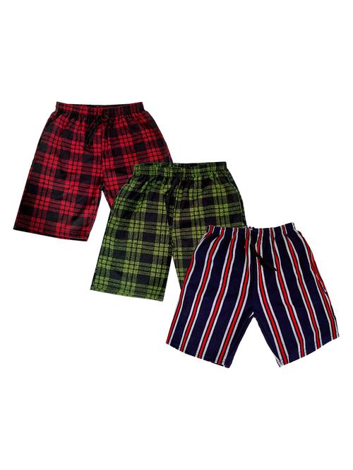 pack of 3 multi colored printed short - 19853430 - Very Small Image - 1