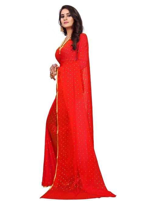 women's self design orange colored saree - 19854135 - Very Small Image - 1