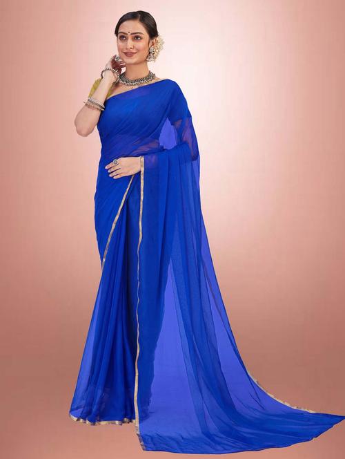 women's self design blue colored saree - 19854253 - Very Small Image - 1