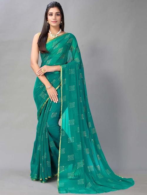women's embellished saree - 19854661 - Very Small Image - 1