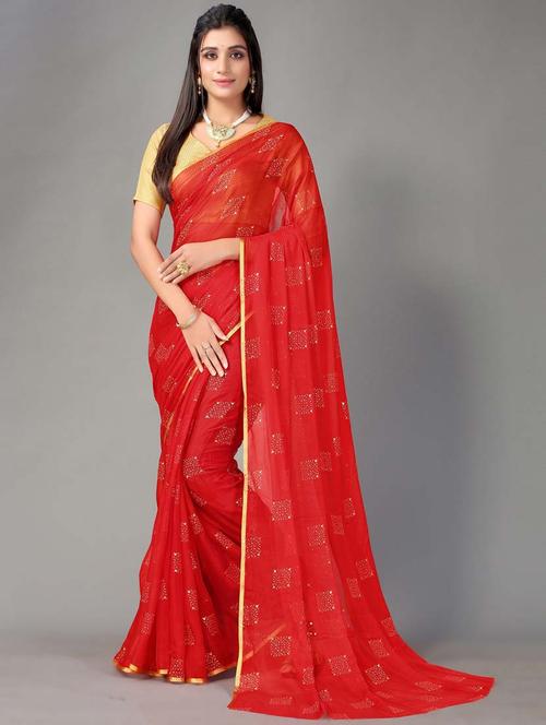 women's embellished saree with blouse - 19854698 - Very Small Image - 1