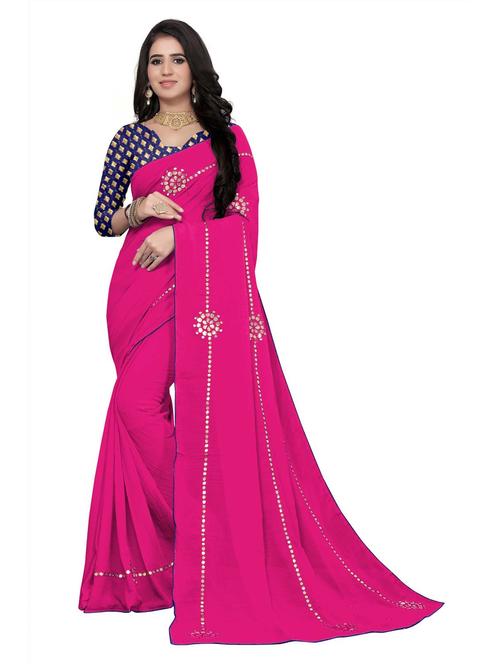 women's embroidered saree - 19854886 - Very Small Image - 1
