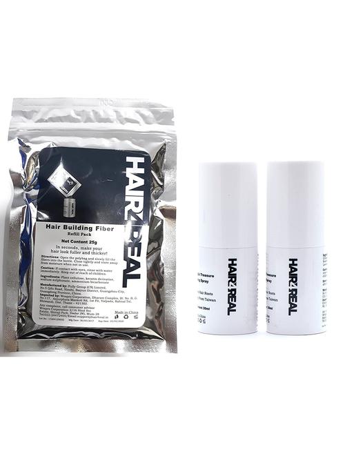 hair4real hair buidling hair fiber bottle - 12g - dark brown color - 19854962 - Very Small Image - 1