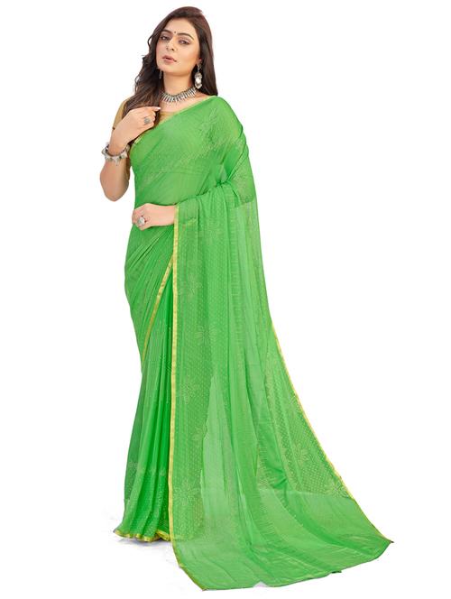 women's self design light green colored saree - 19855758 - Very Small Image - 1