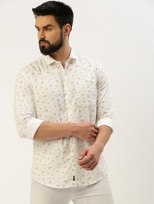 mens florals casual shirt - 19855997 - Very Small Image - 1