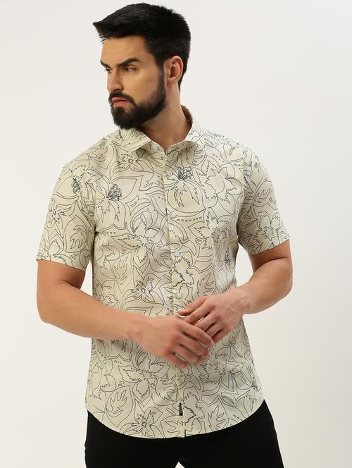 mens florals casual shirt - 19856020 - Very Small Image - 1