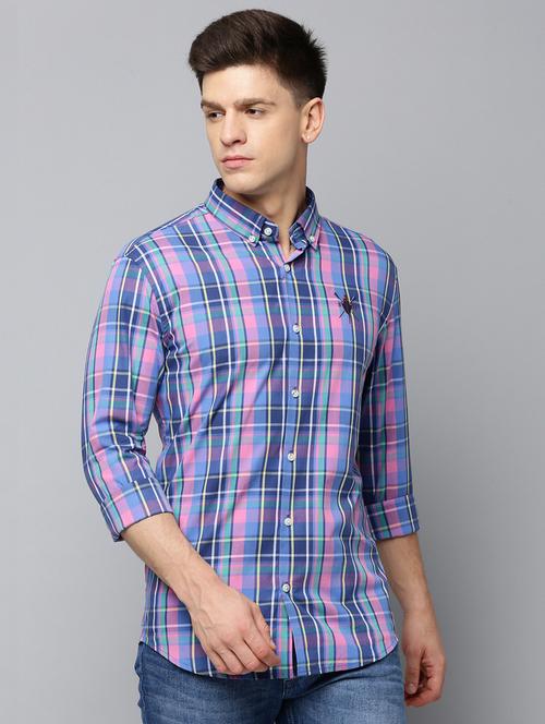 mens checks casual shirt - 19856063 - Very Small Image - 1