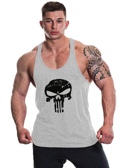 grey cotton blend vest - 19858324 - Very Small Image - 1