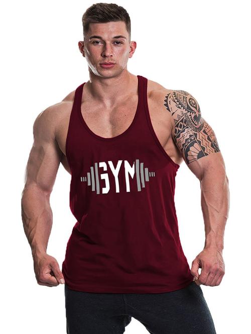 maroon cotton blend vest - 19858414 - Very Small Image - 1