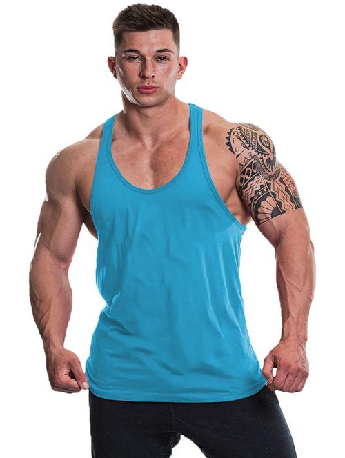 light blue cotton blend vest - 19858670 - Very Small Image - 1