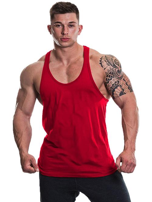 red cotton blend vest - 19858671 - Very Small Image - 1