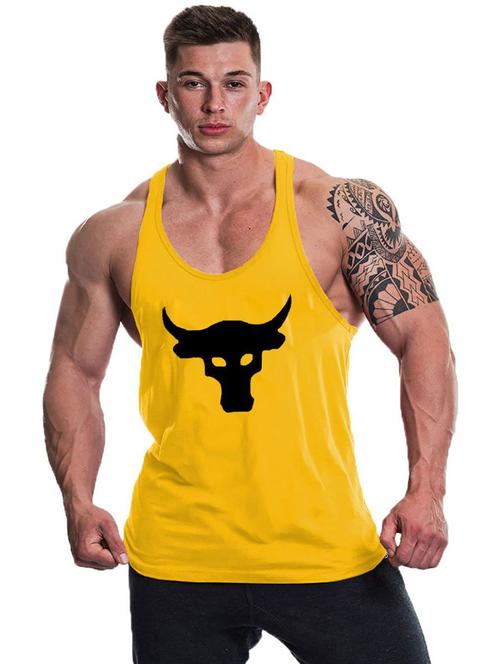 yellow cotton blend vest - 19858798 - Very Small Image - 1