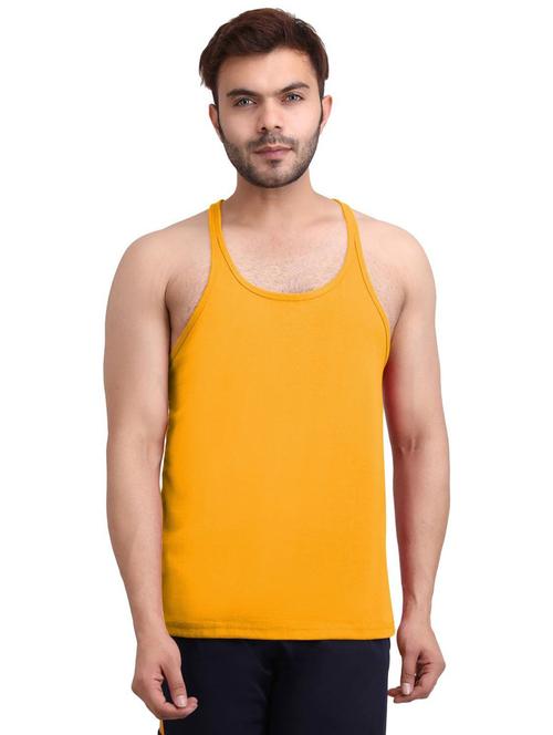 yellow cotton blend vest - 19858945 - Very Small Image - 1