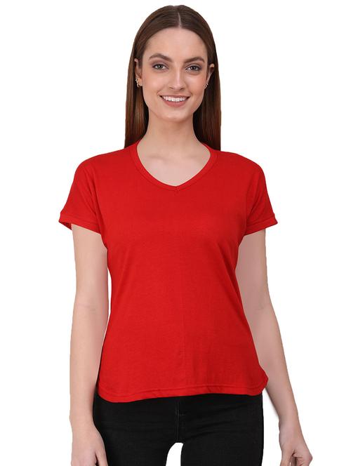 women's plain round neck t-shirt - 19859534 - Very Small Image - 1