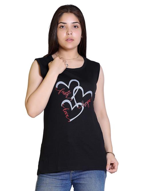 women's front print round neck t-shirt - 19859826 - Very Small Image - 1