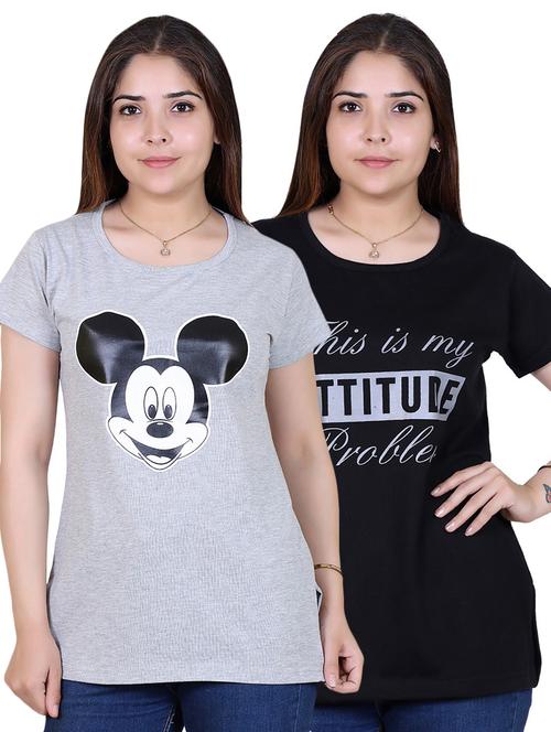 women's t-shirt combo - 19859870 - Very Small Image - 1