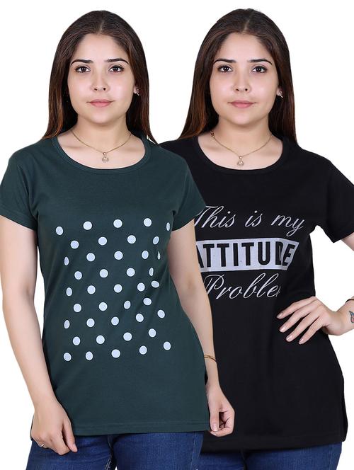 women's t-shirt combo - 19859940 - Very Small Image - 1
