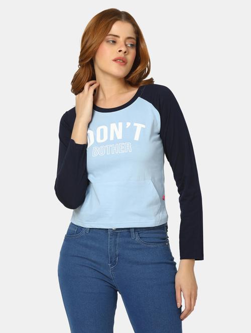 women's straight round neck top - 19860759 - Very Small Image - 1