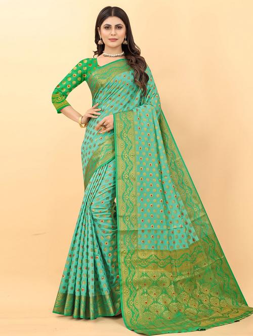 self design kanjivaram saree - 19860871 - Very Small Image - 1