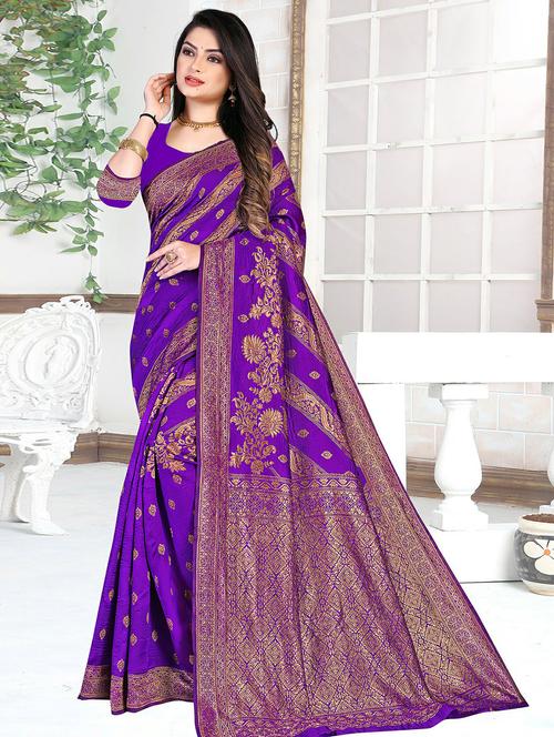 self design kanjivaram saree - 19861065 - Very Small Image - 1