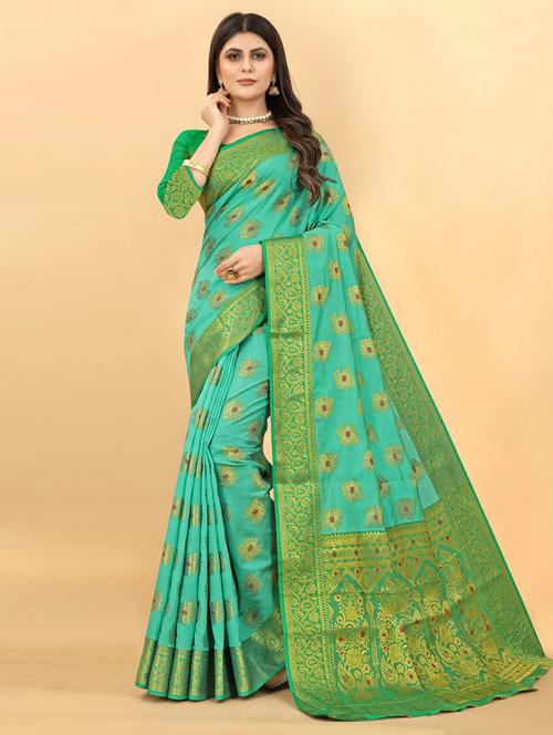 self design kanjivaram saree - 19861164 - Very Small Image - 1