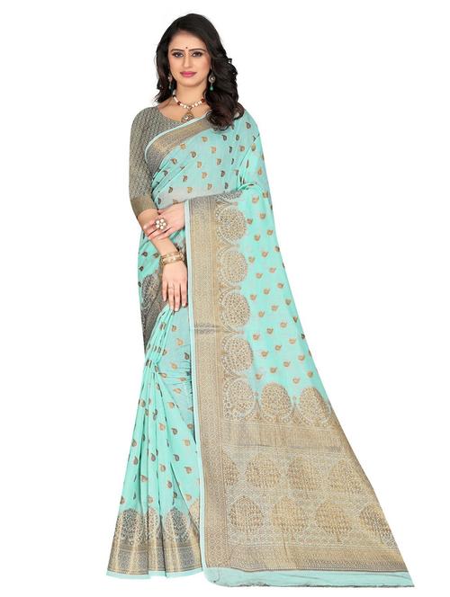 self design woven saree - 19861387 - Very Small Image - 1