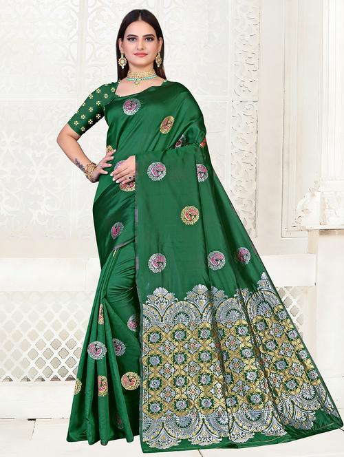 ethnic motif woven saree - 19861692 - Very Small Image - 1