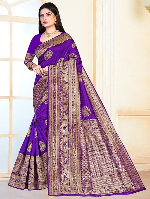 ethnic motif venkatagiri saree - 19861750 - Very Small Image - 1